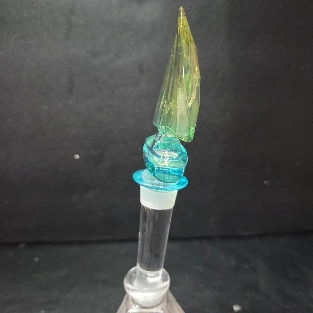 Mikasa Blue Regatta Ship Bottle Stopper, Lead Crystal Boat Replacement Topper‎